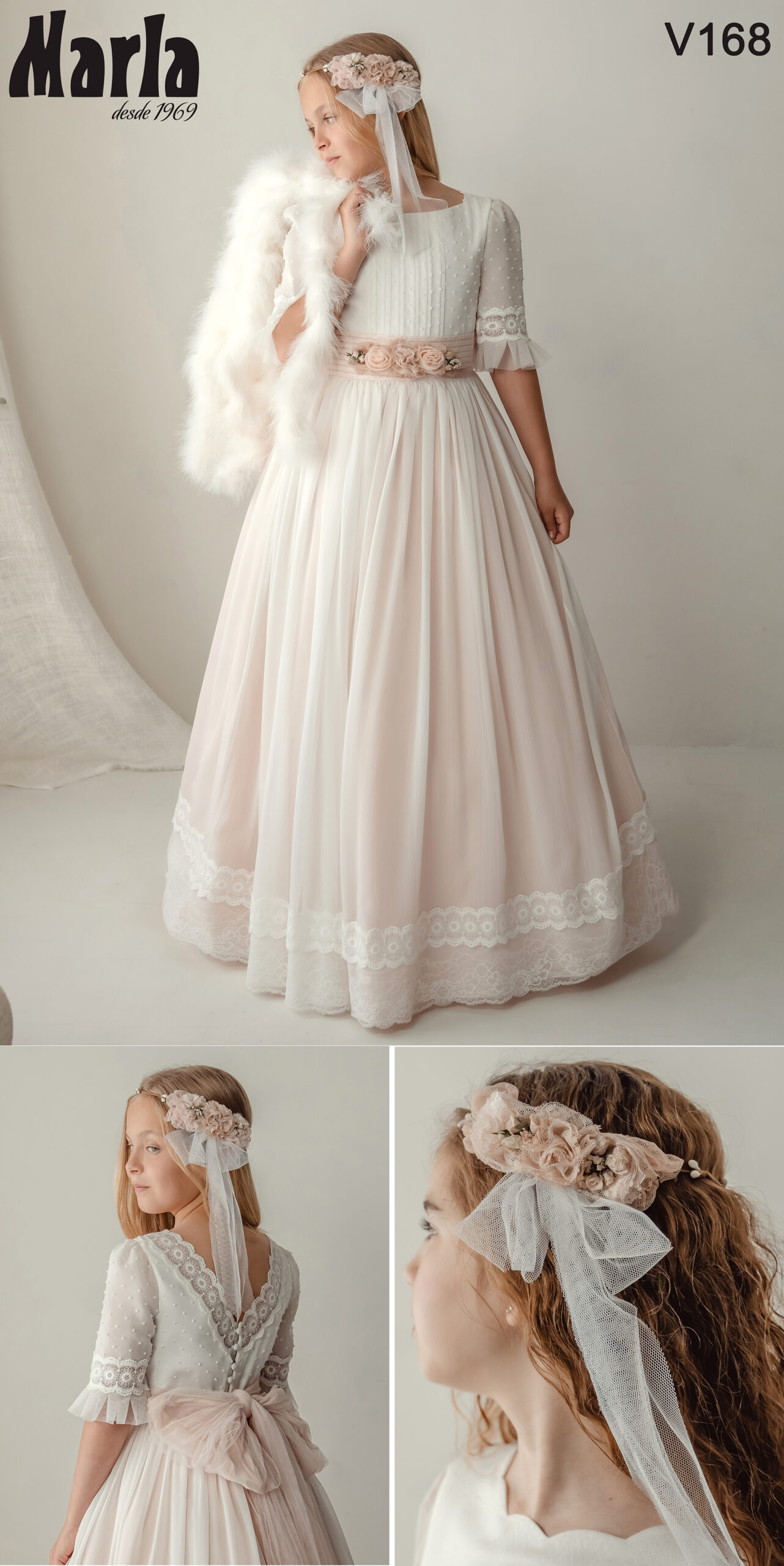 Vestidos De Comunión Marla Vestido Comunión Marla V168 – Carmina